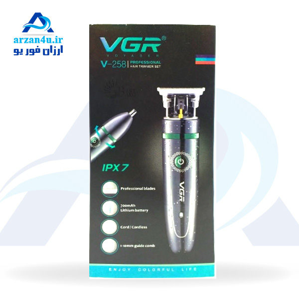 ماشین اصلاح موی سر و صورت وی جی آر مدل VGR V-258 Professional Hair Trimmer Set
