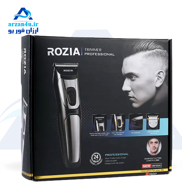 ماشین اصلاح موی سر و صورت رزیا مدل Rozia Professional Trimmer HQ237